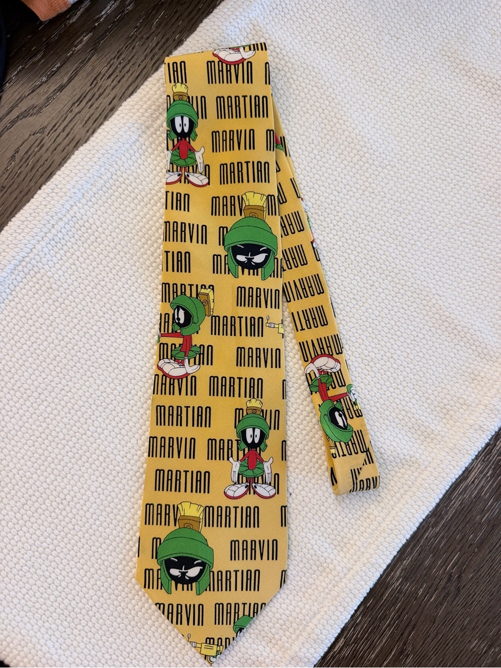 Vintage 1996 Marvin the Martian Warner Bros Studio Store Silk Necktie